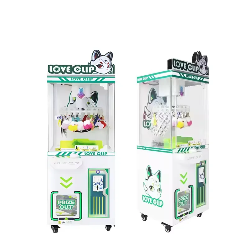 Coin Operated Game Machine Prize Vending Mini Plush Toy Game Clip Game Machine