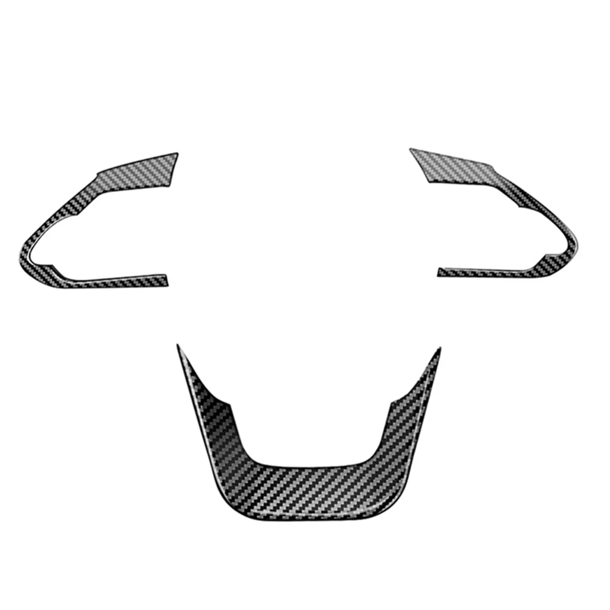 

AB16-RHD Car Interior Steering Wheel Cover Trim Sticker Kits for Toyota Voxy Noah 90 Series 2022 2023+ABS Carbon Fiber