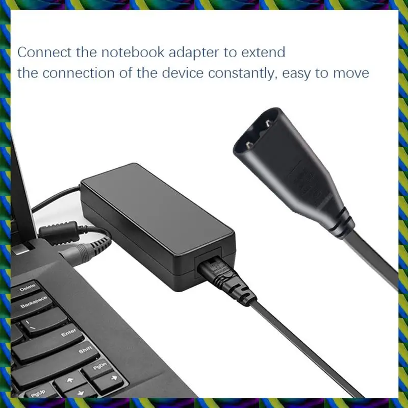 يوميا IEC 320 2-Pin C7 أنثى إلى C8 ذكر الشكل 8 محول الطاقة تمديد كابل لمكبر الصوت والطابعة