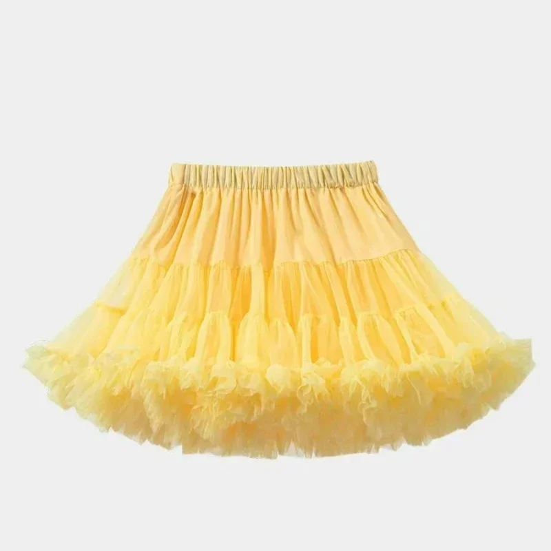 Baby Girls Tulle Tutu Skirt Ballerina Pettiskirt Fluffy Children Ballet Skirts For Party Dance Princess Girl Tulle Clothes PP001