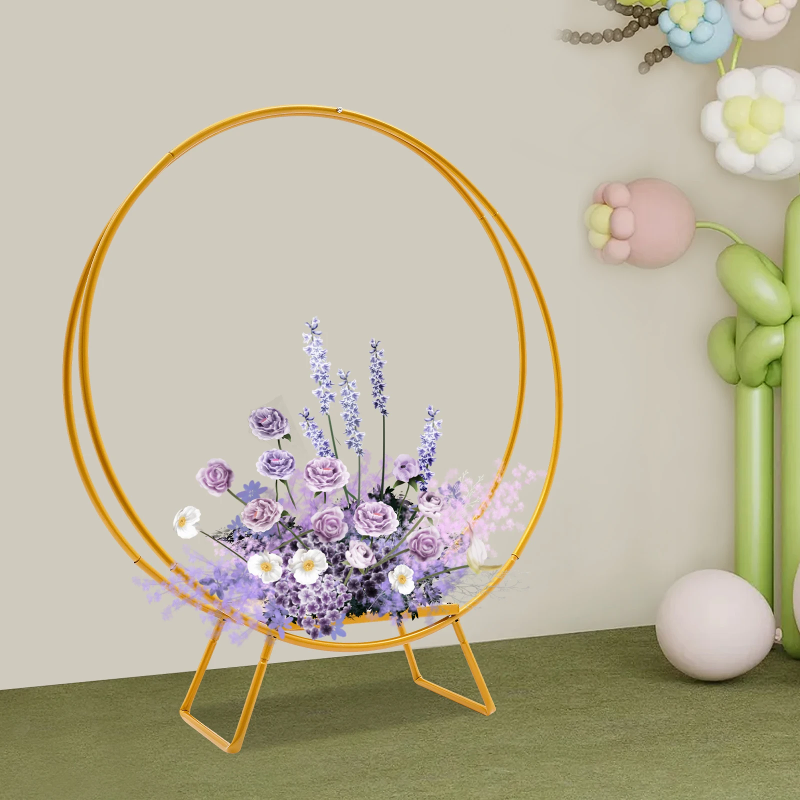 

Cake Stand Flower Stand Gold/Silver Wedding Arch Balloon Arch Cupcake Stand for Wedding Birthday Graduation Party Decoration
