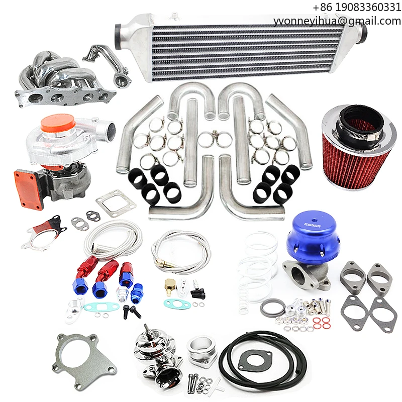 

Turbo Kit T3/T4 For Toyota 88-99 Celica 90-95 MR2 SW20 3SGTE FMIC