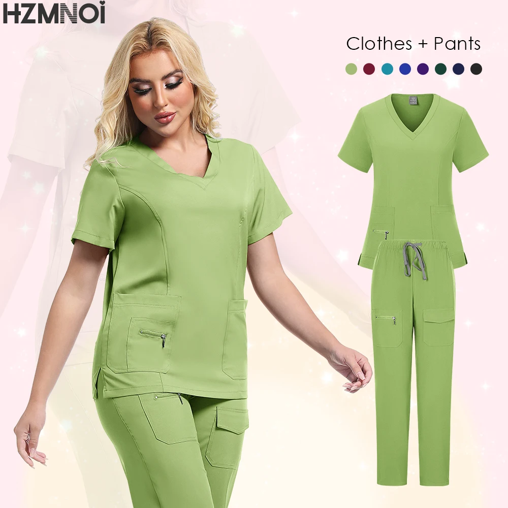Uniforme de SPA de beauté pour femmes, magasin de clinique pour animaux de compagnie, ensemble de vêtements de travail de dentisterie vétérinaire, uniforme d'infirmière médicale de haute qualité unisexe