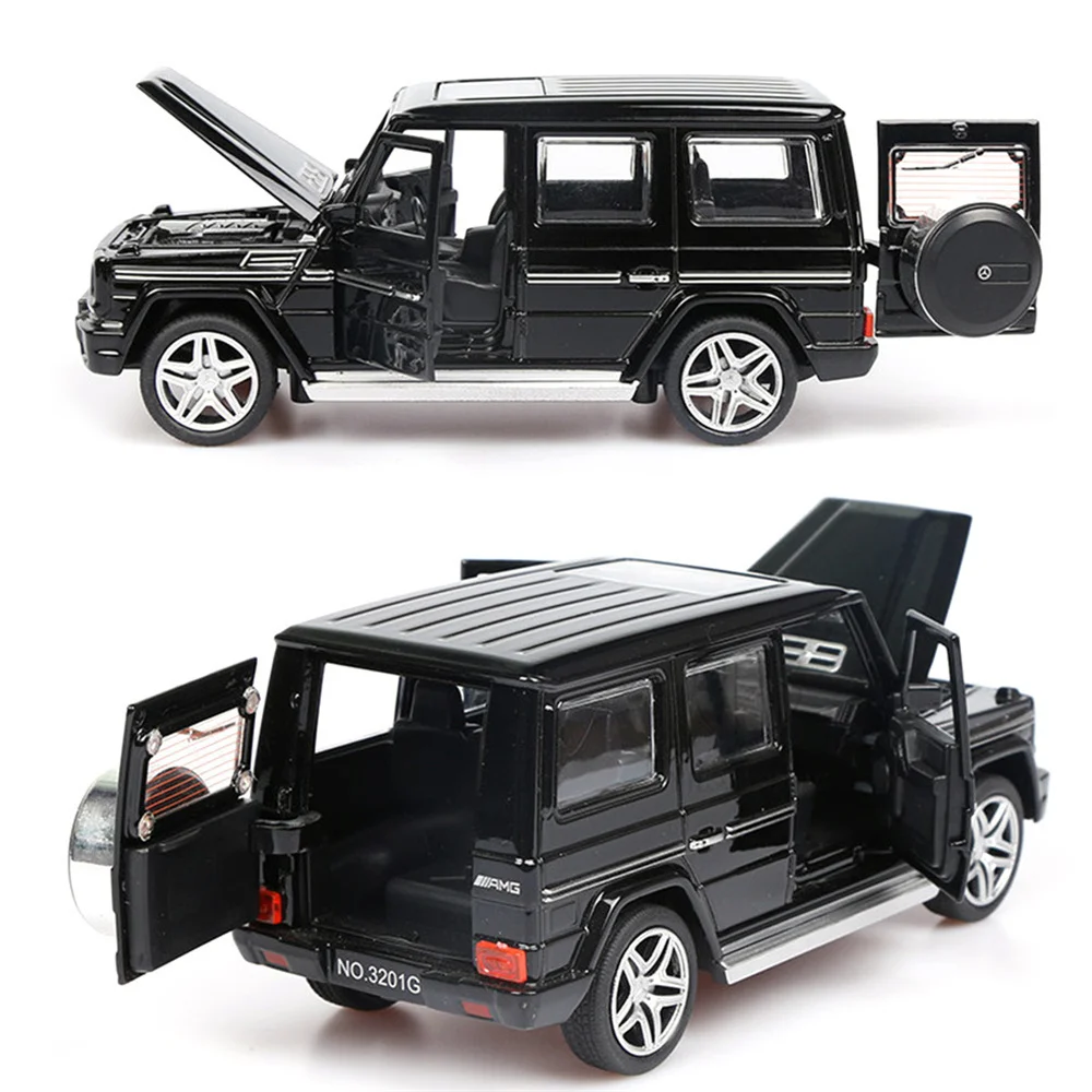 

1:32 G65 SUV Alloy Car Model Diecast Simulation Metal Toy Off-road Vehicles Car Model with Sound Light Collection Childrens Gift