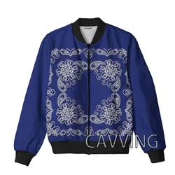 CAVVING 3D Printed Crips Gang & Blood Gang Zipper Bomber Jackets uomo soprabito Mens Coat Zip Up giacche per donna/uomo