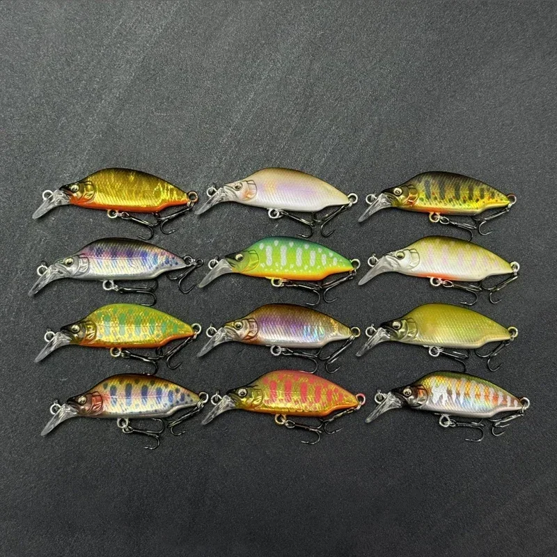 

1pcs High-quality Export Painting Process, Multi-colours Artificial Lures 45MM/3.8G Submerged Minnow Lure 3D Bionic Fish Eye