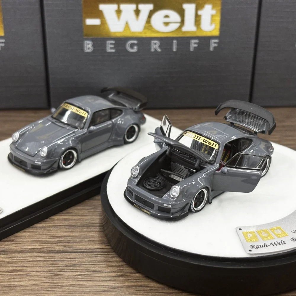 

PGM 1/64 RWB930 Cement Grey Color Two Versions Diecast Model Car In 2025