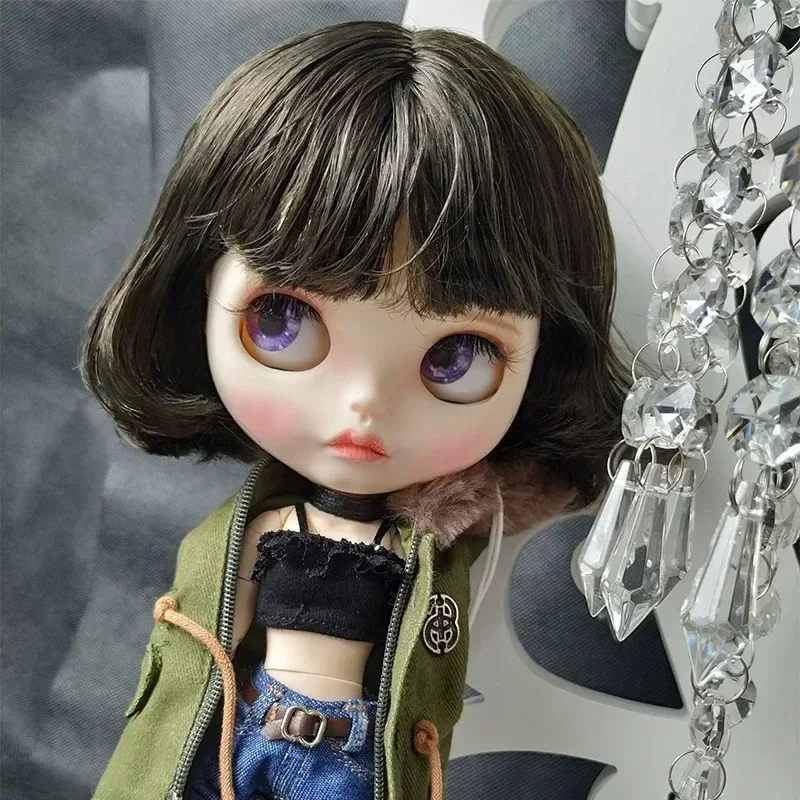 ICY DBS Blyth Doll 19 Joints Body 30CM BJD Doll Matilda Finished Hand-Painted Makeup Short Hair Bangs Drooping Eyes Doll Gift