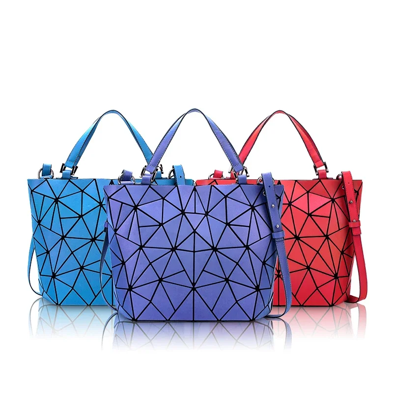 Imagem -02 - Bolsa Transversal Reflexivo Holográfico para Mulheres Dobrável Luminoso Geométrico Diamante Ombro Bolsas