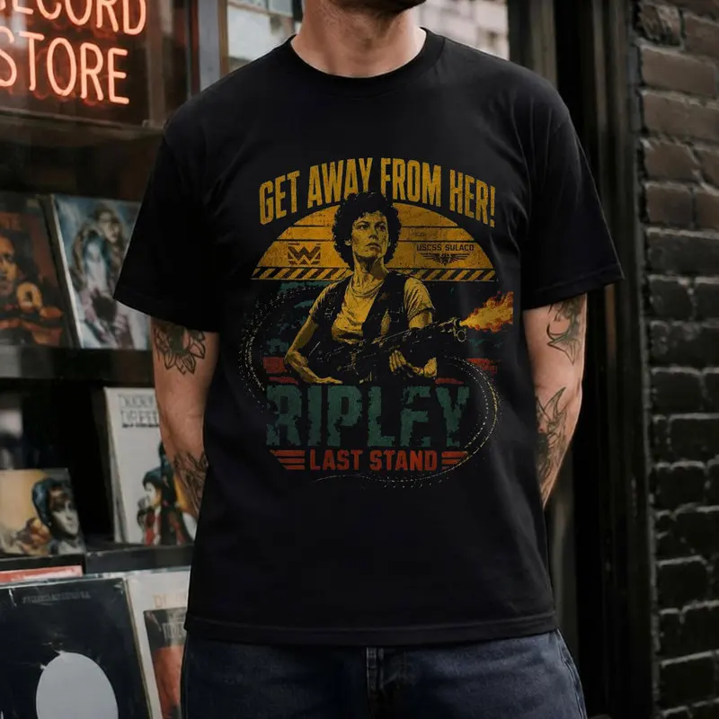 Alien Movie 1979 Graphic T-Shirt Retro Sci-Fi Ellen Ripley In Space Horror Xenomorph Unisex Vintage Style Short-Sleeve Tee S-6XL