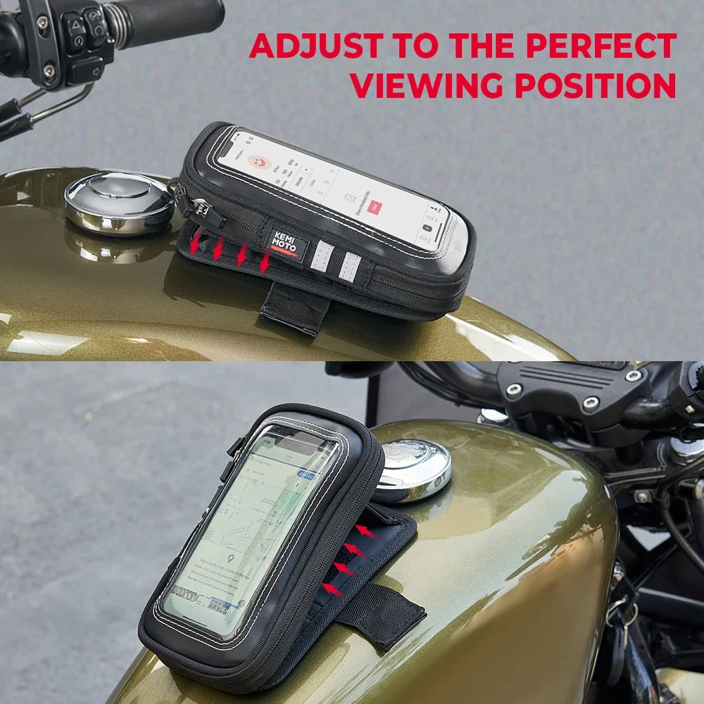 Motorcycle Universal Tank Bag for 6.5 Inch Waterproof Touch Screen Phone Holder Case Magnetic Motorcycle Gas Oil Fuel Tank Bags