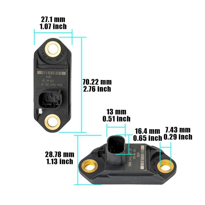 Acceleration Suspension Vertical Sensor A0045423518 0055421218 For Mercedes-Benz CLS SL 2007-2014 0045423518 004 542 35 18