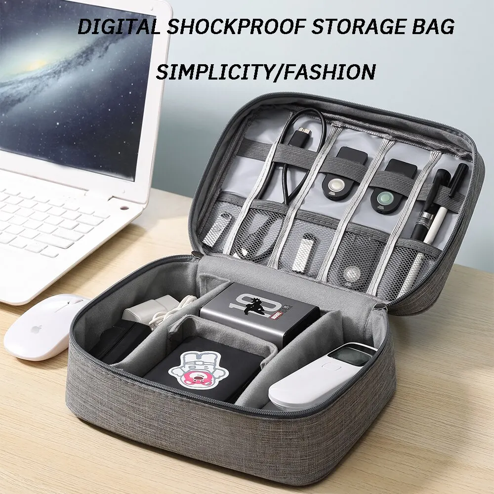 Travel Digital Storage Bag USB Data Cable Organizer Portable Waterproof For Electronic Devices Earphone Line Charger Storage Bag