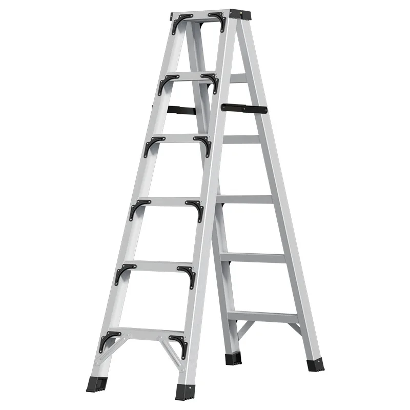 

Thickened aluminum alloy ladder Household unstacking herringbone ladder Folding Telescopic multifunctional