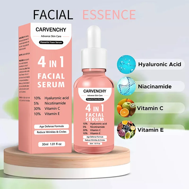 Face Serum Facial Cream Cleansing Acne Removal Mousse Whitening Hydrating Nicotinamide Vitamin C E Hyaluronic Acid