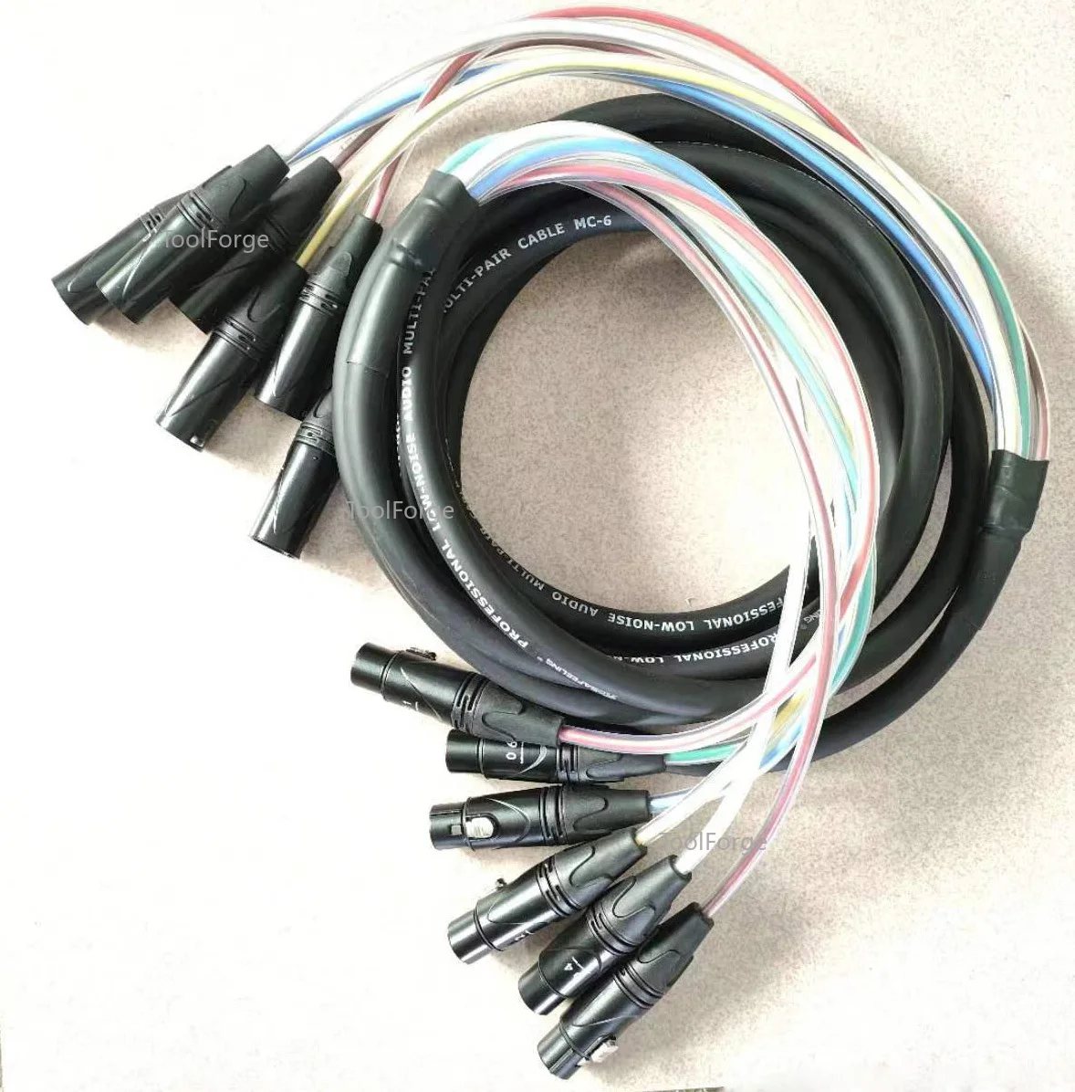 

3-контактный XLR 2 4 6 8 12 16, многоканальный профессиональный мультимедийный кабель «папа-мама», сбалансированный аудиоудлинитель