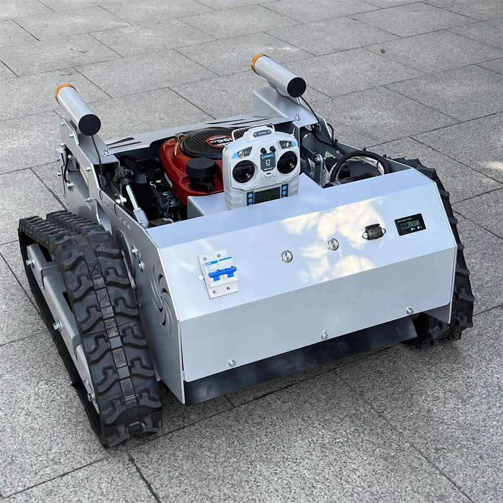 Multi functional Gasoline Automatic Remote Control Slop Lawn Mower Robot Weeding Machine