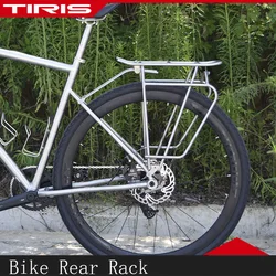 TIRIS-MTB Bike Rear Rack, Touring Luggage Carrier, Disc Brake Mount, Fat Tire Expedition, Road Bike, Cycle, Cycling Pannier Bag