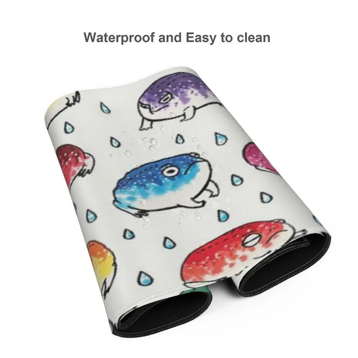 Round Rain Frogs Mouse Pad Desk Protector Gamer Keyboard Pc Accessories Mat Large Mousepad