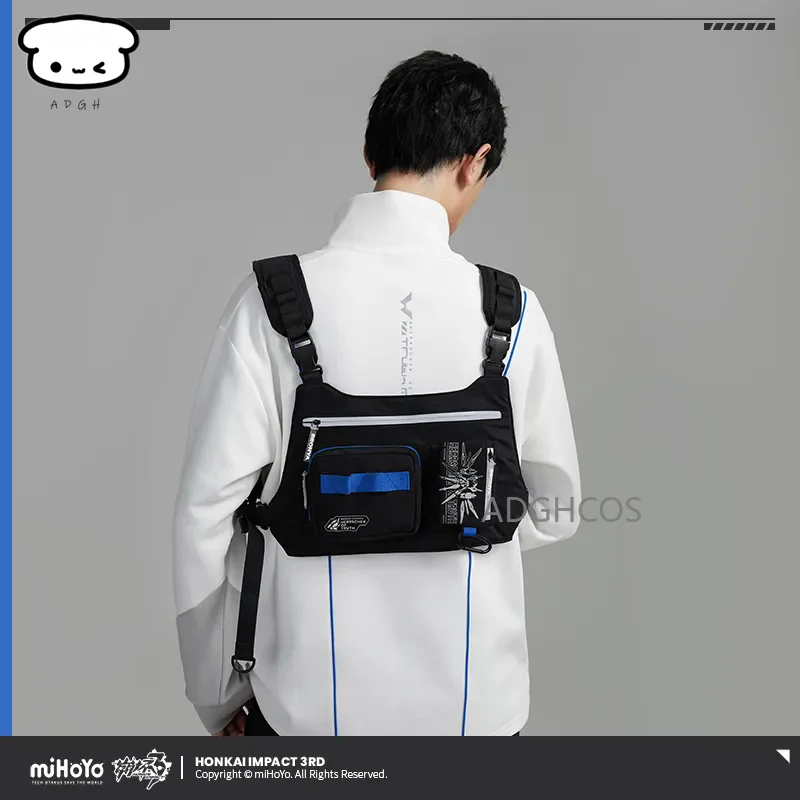 

[Genuine] Honkai Impact 3 Bronya Zaychik Cosplay Practical Tactical Backpack Fashion Anime Cos Costume Accessories for Comic Con