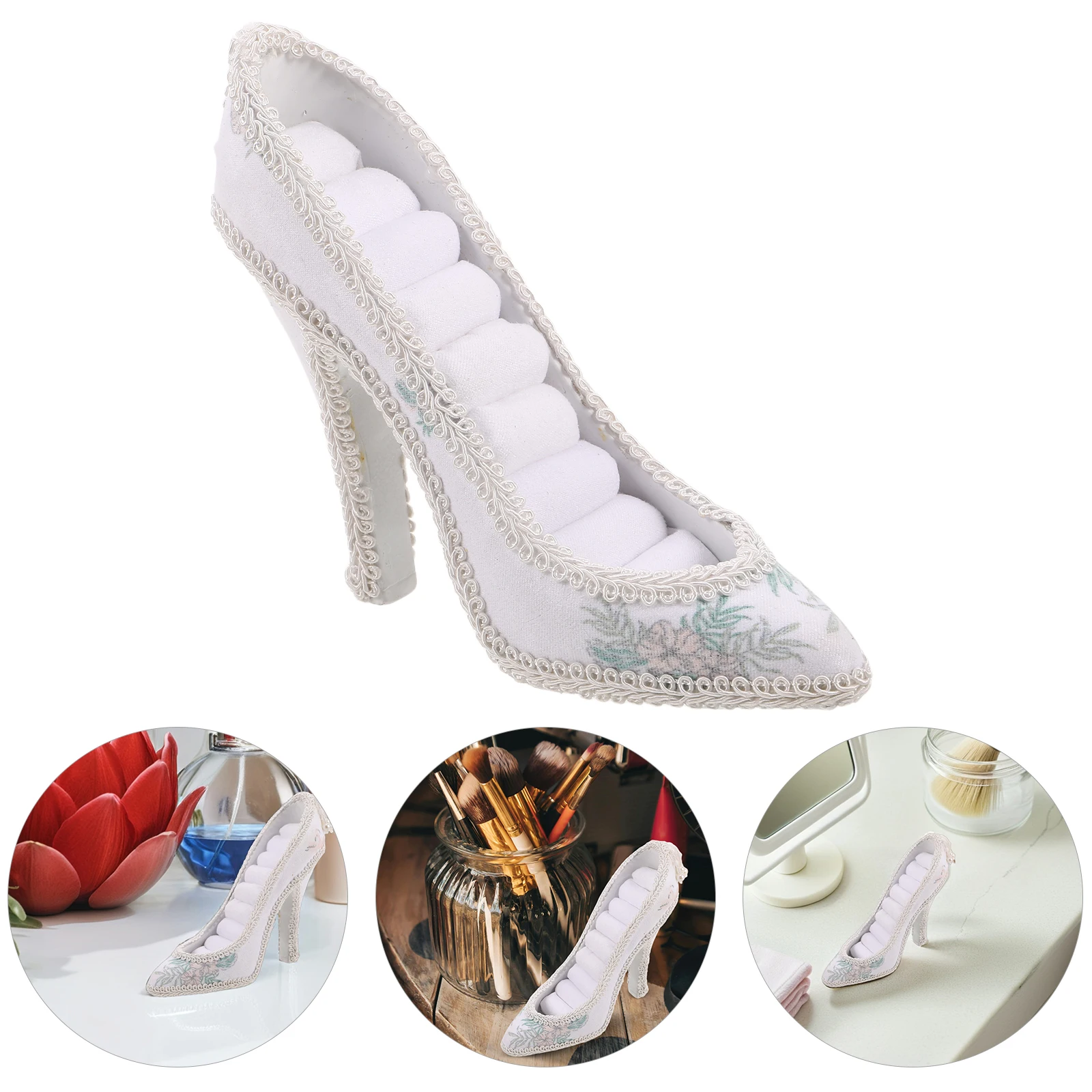 

Подставка для ювелирных изделий в форме высокого каблука, элегантный органайзер для колец и сережек для женщин, современный домашний декор, решение для хранения, уникальная обувь