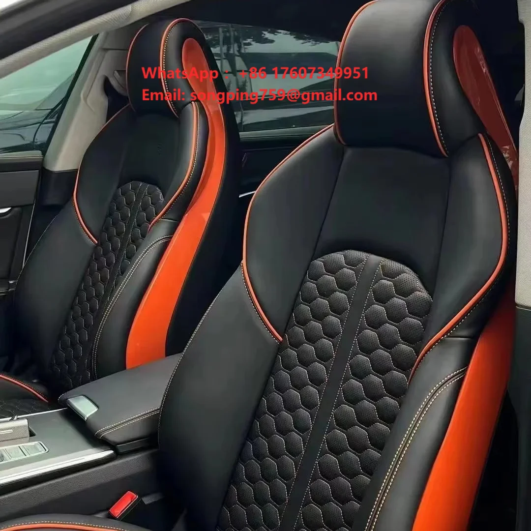 Car Accessories Seat Covers Full Set High Quality Leather Specific Upgrade Modification Seat Cover for Audi A1 A2 A3 A4 A5 A6 A7