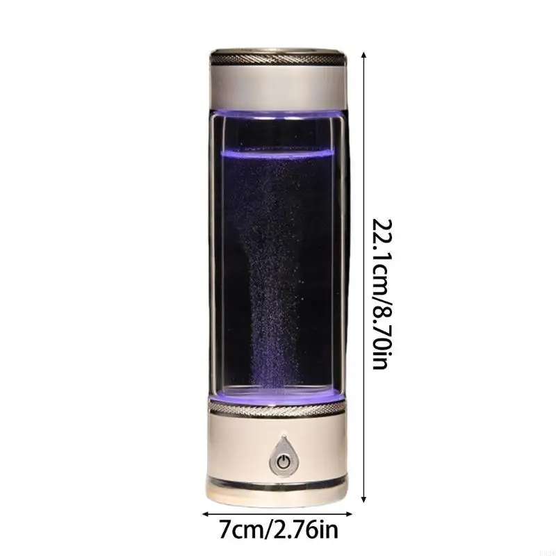 

F92F 420ml Hydrogens Water Ionizer Bottle Fast Electrolysis Water Bottle Antioxidant Water Generator Suitable for Adults