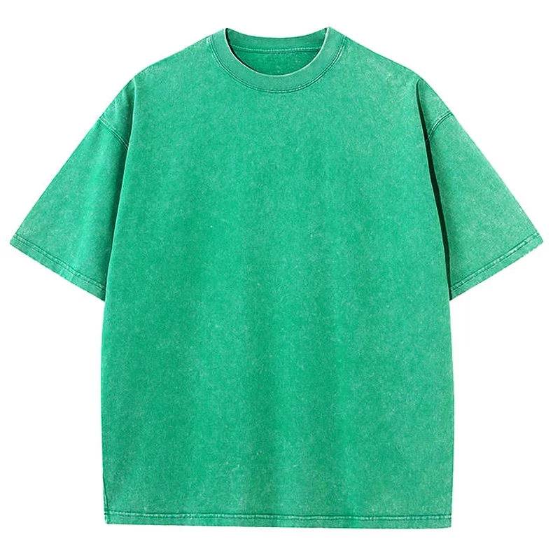 Mannen Gewassen Vintage T-shirts Straat Hip Hop Retro Punk T-shirt Vrouwen Harajuku Casual Katoen Korte Mouw Zure Wassen T-shirts top