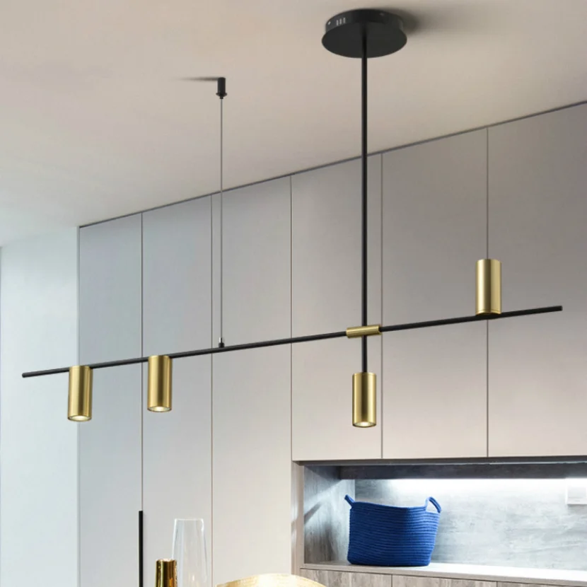 Imagem -03 - Luzes Led Pendentes para Sala de Jantar de Cozinha Lâmpada Suspensa da Ilha Holofote Moderno Decoração de Lustres Casa Interior Nórdica Simples