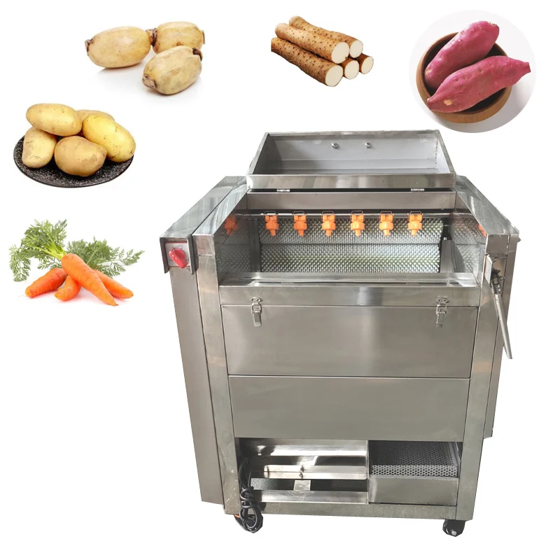 Industrial Potato Peeling Machine Potato Peeling And Cutting Washing Machine Potato Peeling Machinery