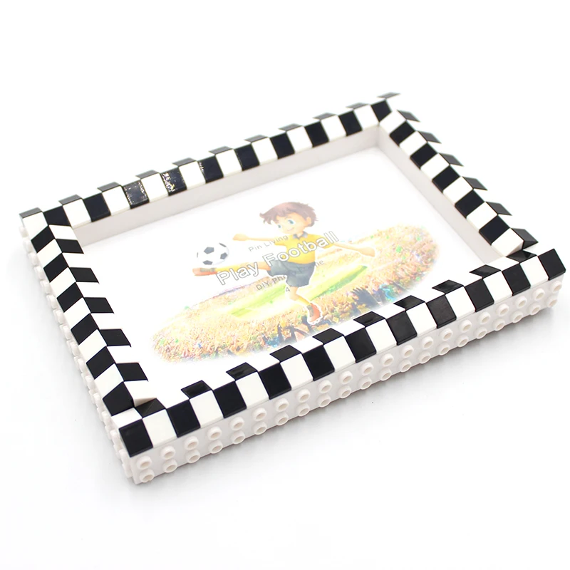 Sports Football DIY  Building Block Photo Frame Handmade Simple Baby Set Event Gift