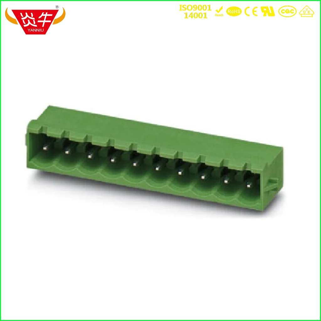 10 pezzi KF2EDGRG 5.08 2P ~ 12 PCB CONNETTORE PLUG-IN BLOCCO TEMINALE 5.08mm 2PIN ~ 12PIN MSTBA 2,5 G RN PHOENIX CONTATTO DEGSON