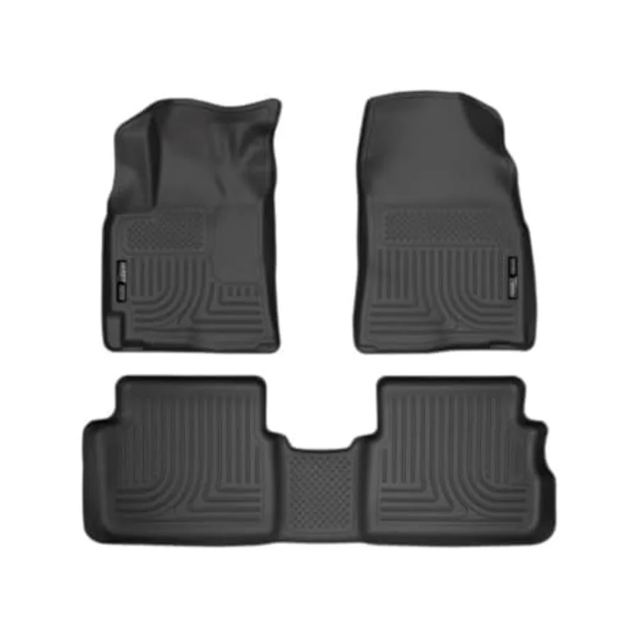 Weatherbeater Floor Mats for 20092013 Corolla and Matrix 20092010 Pontiac 3Piece Set with Front and Second Row Coverage Durab