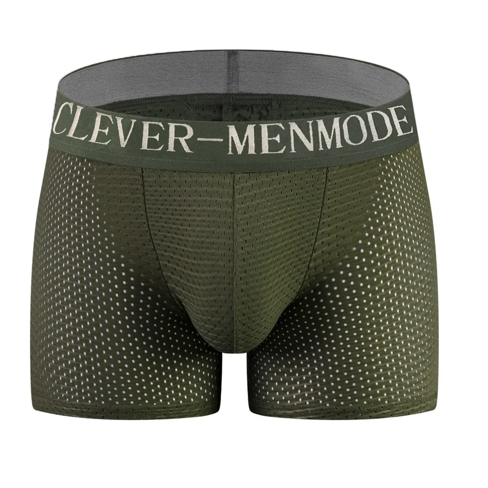 Sexy Men Padded Underwear Mesh Buttocks Lifter Butt Push Up Shaper Shorts Trunk Underpants Enhancer Hip Panties Breathable