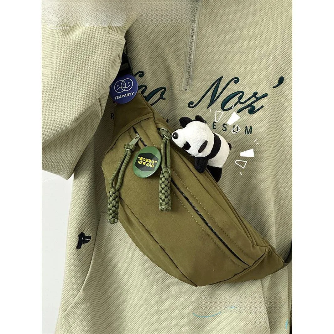 casual-unisex-chest-bag-sporty-crossbody-small-polyester-student-backpack-trendy-japanese-style-multifunctional-leisure-waist