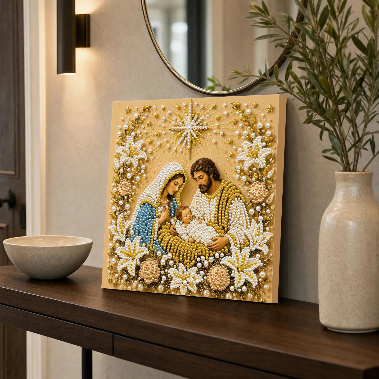 Jesus Virgin Mary DIY Diamond  - огляд і ціна Resin Art Mary