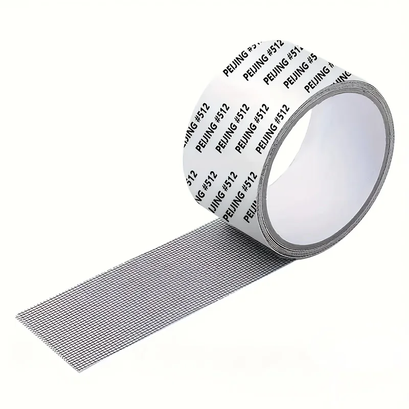 Self-Adhesive Fiberglass Window Screen Repair Tape Roll, Mesh Patch Kit for Door & Window, Fix Holes & Tears, Mosquito