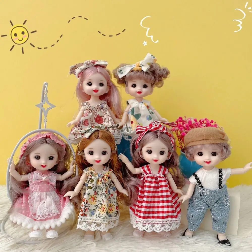 1/8 17cm Cute Doll Princess Dressed Girl Children's Little Laurie Doll Toy Birthday Gift