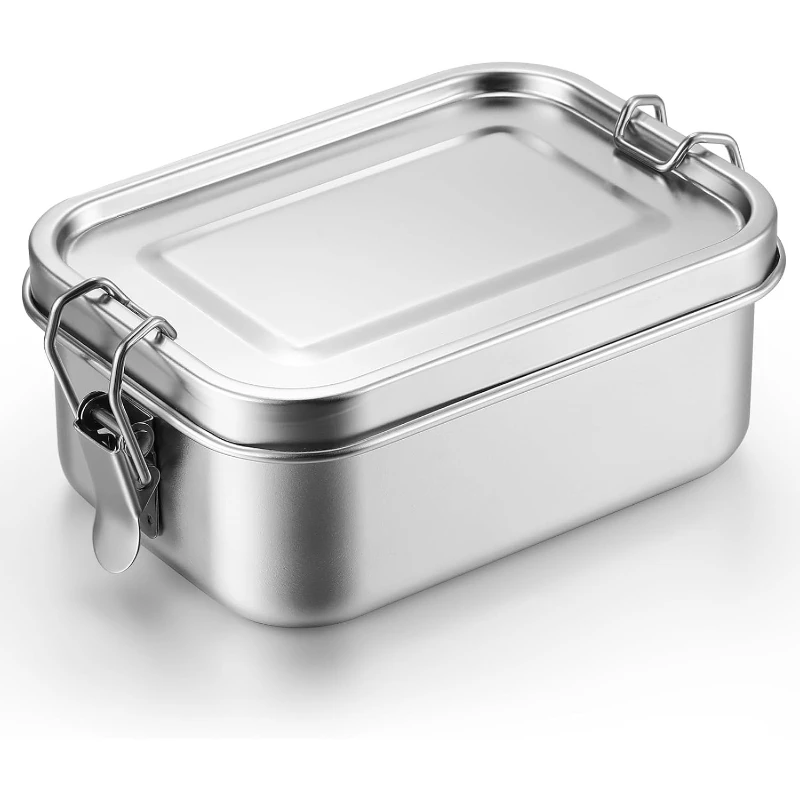 Stainless Steel Food Storage Containers with Lids Lunch Box Refrigerator Organizer Hot Pot Prep Box Outdoor Portable Meal Box