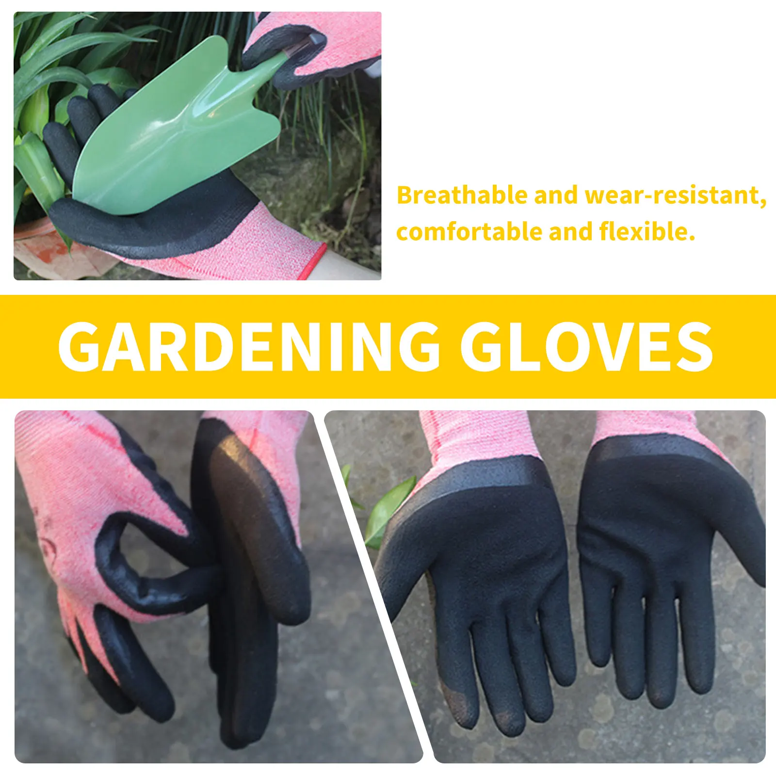Garden Digging Gloves Household Wear-Resistant  for Women Men for Florists Gardening Weeding Digging Seeding Planting