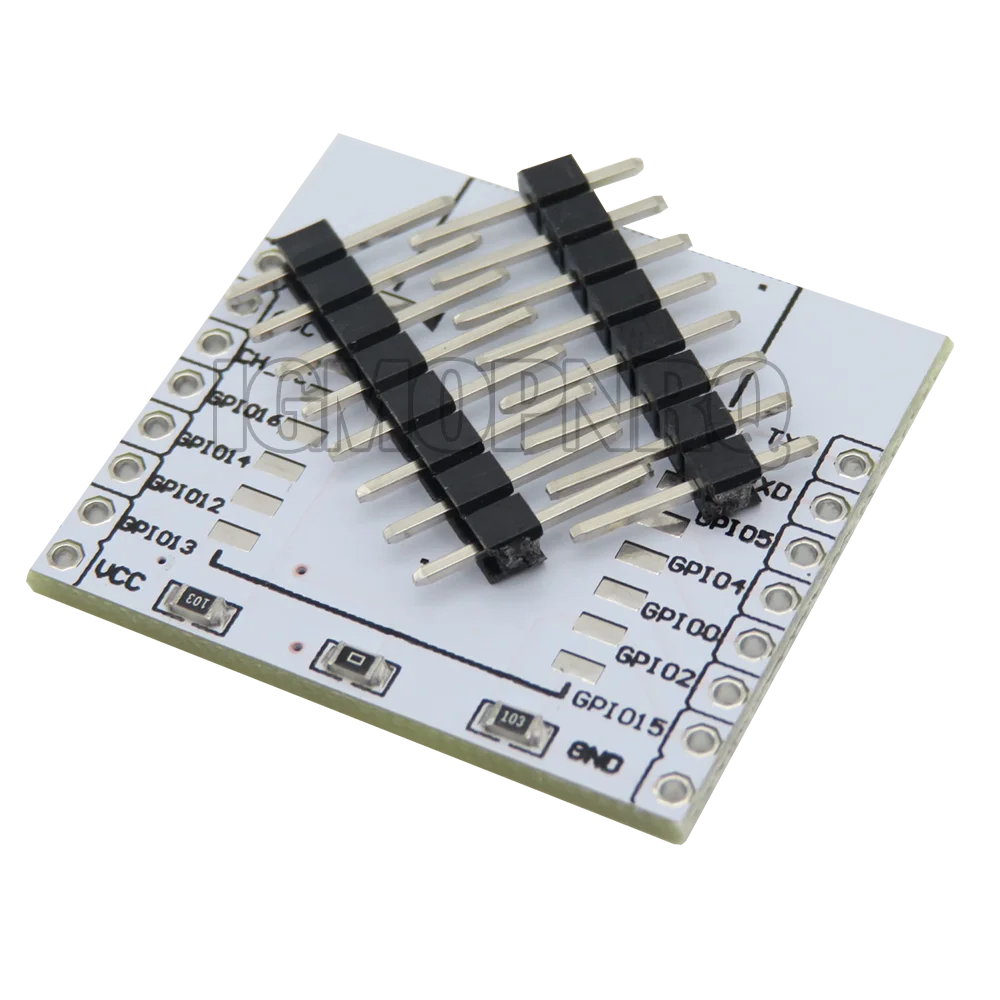 10PCS ESP8266 Serial WIFI Module Adapter Plate Applies To ESP-07 ESP-08 ESP-12  ESP-12F ESP-12E Board white for arduino