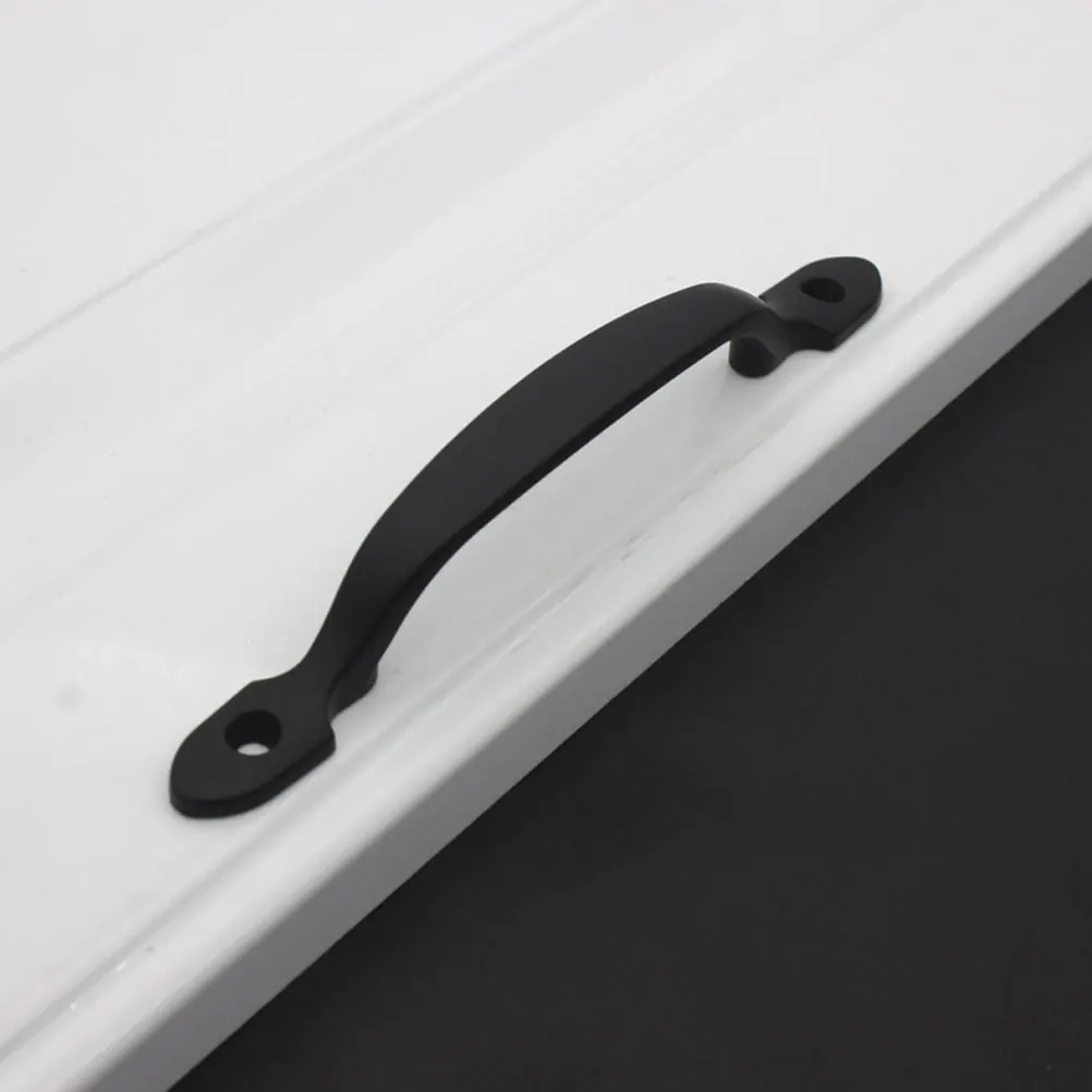 

2 Sets Zinc Alloy Handle Cabinet Door Handles Knobs Pulls Decorate Kitchen Black