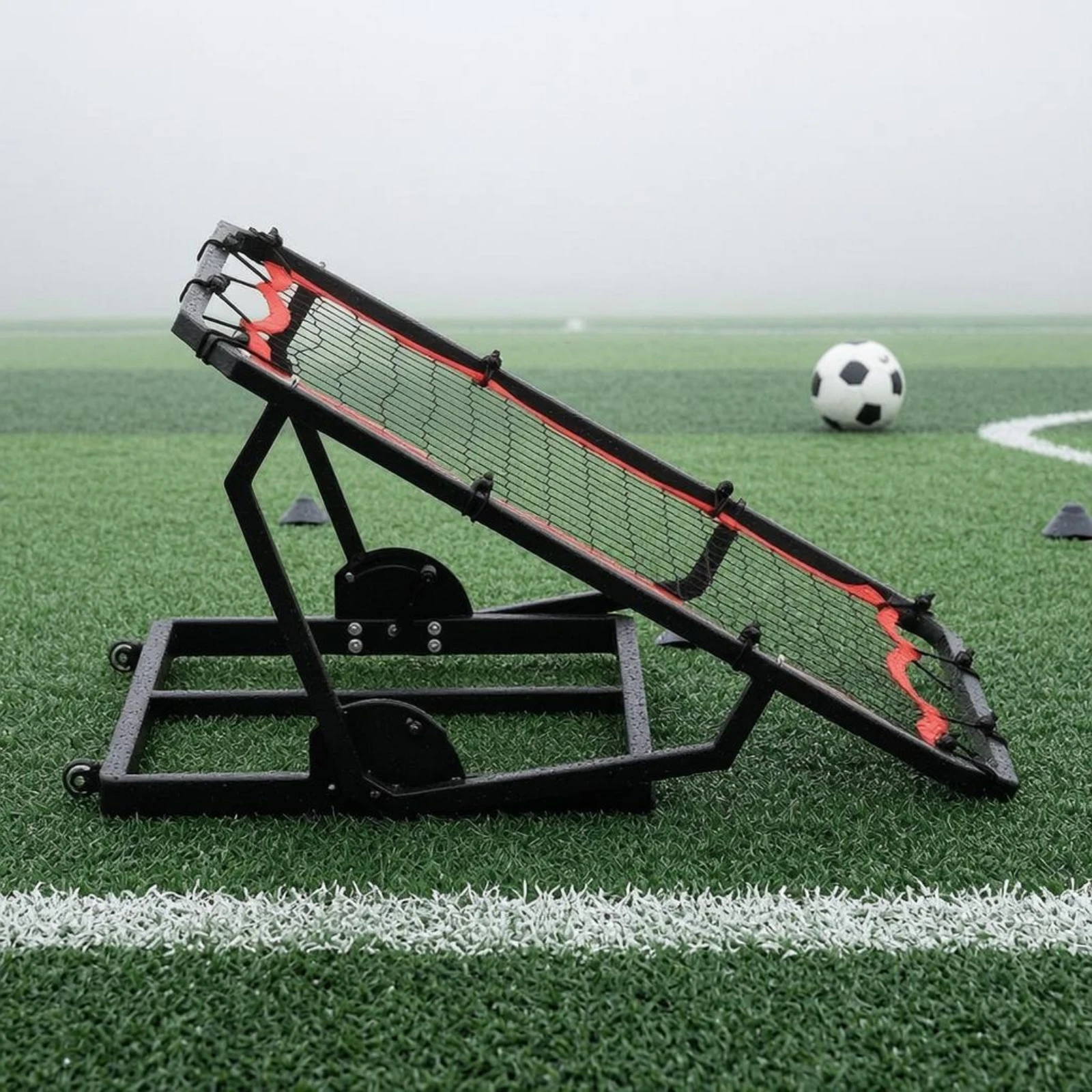 Two-SportSport Training Net Angled Multi-Sport Rebound Net Basketball Rebounder Black Edging