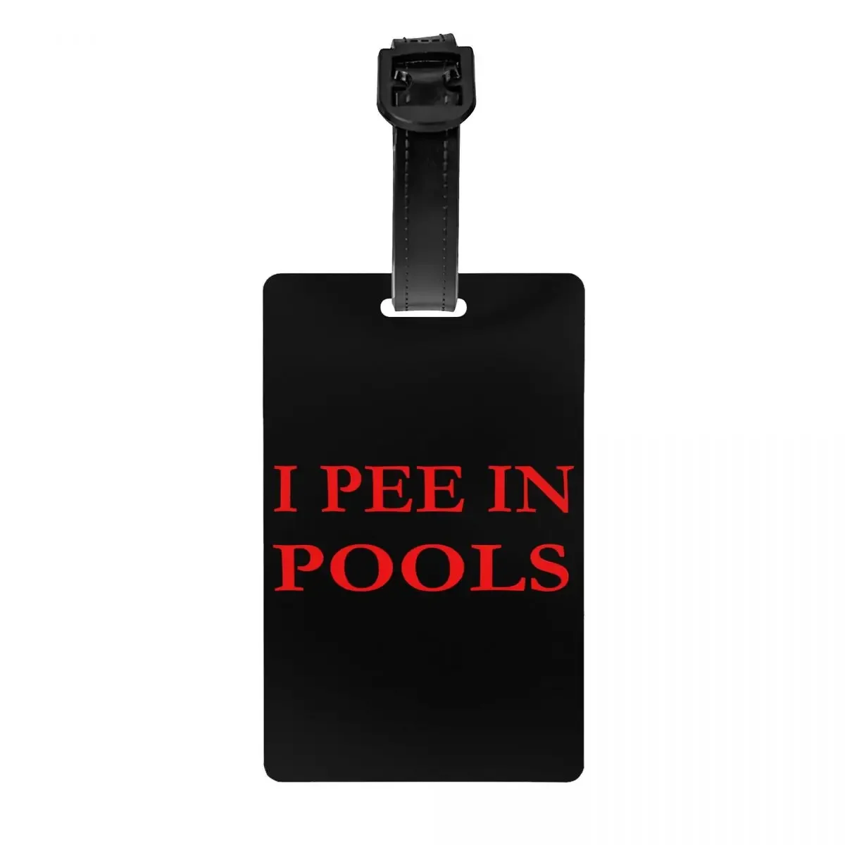 

Summer Swimming I Pee In Pools Luggage Tags for Suitcases Funny Baggage Tags Privacy Cover Name ID Card