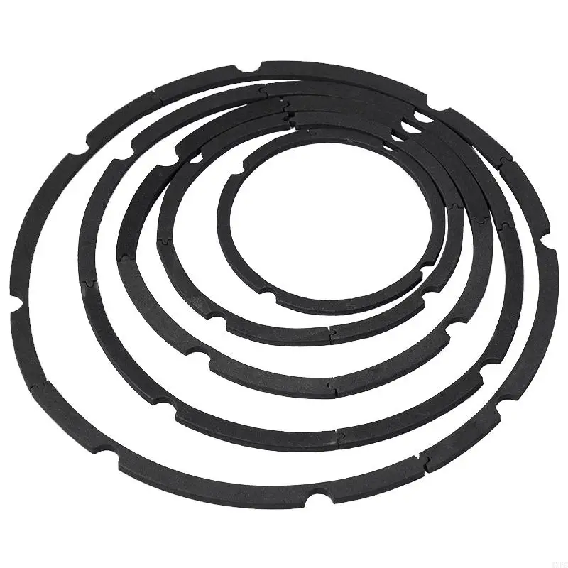 4/5/6.5/8/10/12/15/18 นิ้ววูฟเฟอร์ลําโพงแผ่นโฟม 4 หลุม 8 หลุมแหวนปะเก็นลําโพงอุปกรณ์ซ่อม DIY ฟองน้ําลําโพง SHELL