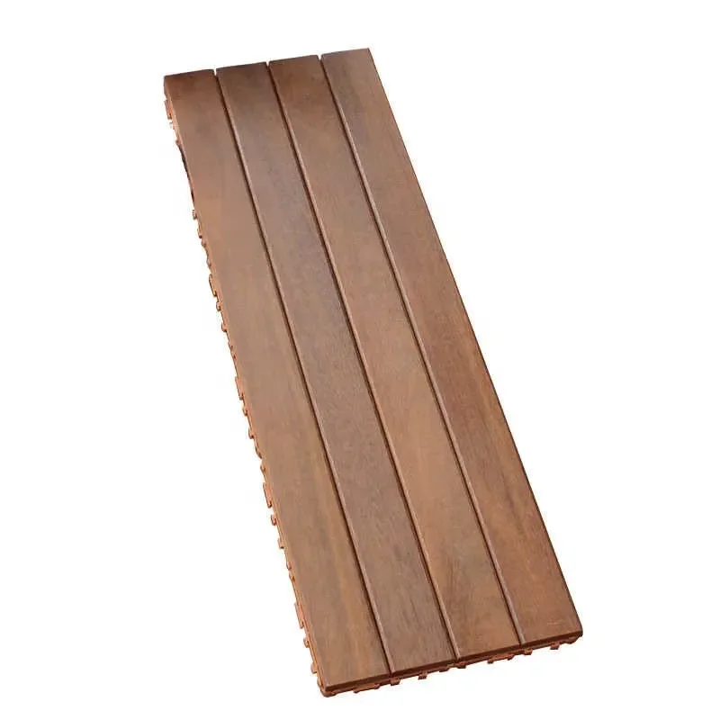 Wholesale Anticorrosive Wood Flooring Outdoor Balcony Renovation Self-paved Patio Patio Solid Wood Splicing Flooring