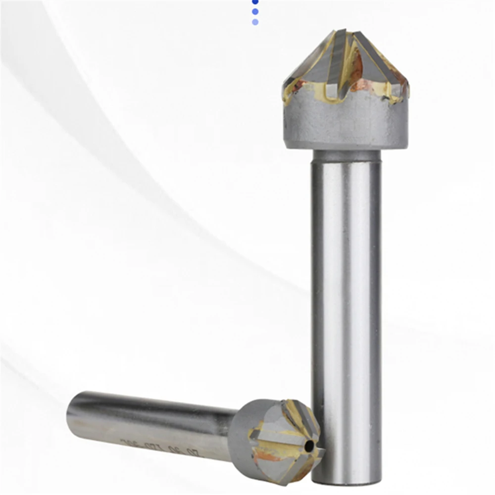 YG8 Mũi Khoan Mũi Khoan Với Hàn Carbide Lưỡi Dao Chamfering Cụ Xay 60/90 Degree16mm 20Mm 25Mm 30Mm 40Mm chamfering Dao Cắt
