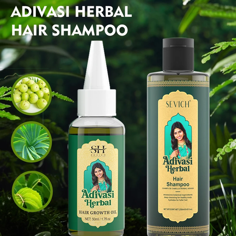 

250 мл оригинальный индийский шампунь Adivasi, травяной уход за волосами для быстрого роста волос, против выпадения волос, стабилизация корней волос, питательный шампунь
