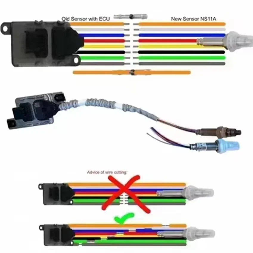 high quality NEW 2294290 2064768 2247380 2296800 5WK9 7400 5WK97400 NOx Sensor Repair Kit NOx Sensor Probe For Scania