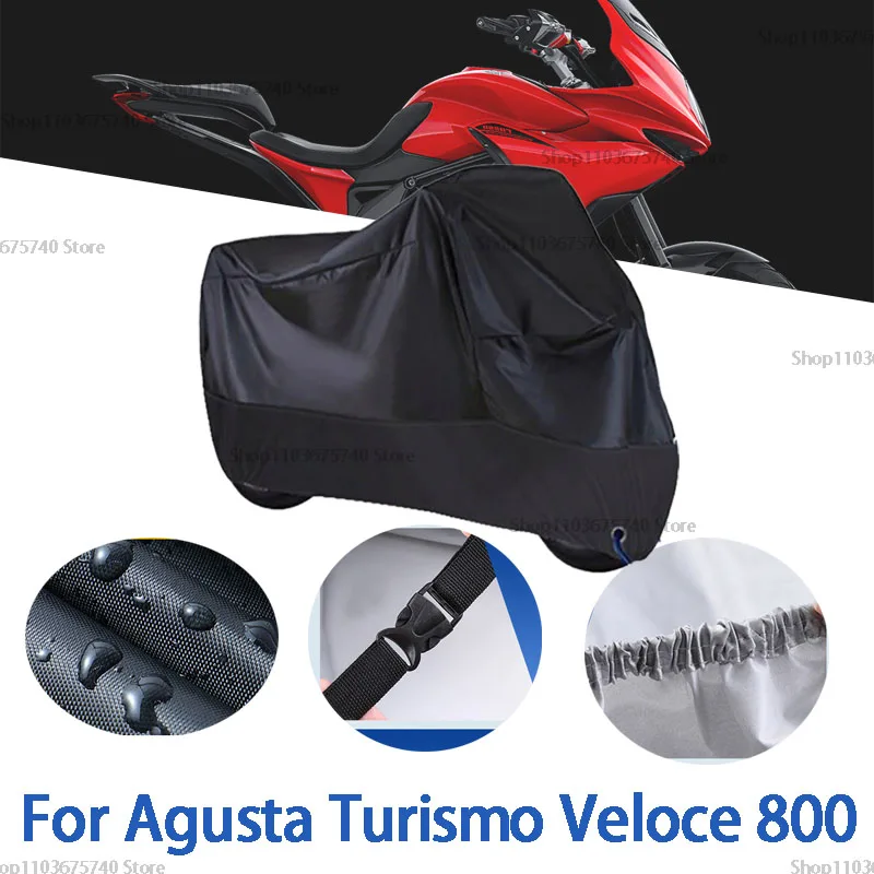 

Motorcycle Full Covers For Agusta Turismo Veloce 800 Car Outdoors Sun Protection Dust No Ear Thickened Oxford Clothcover Accesso